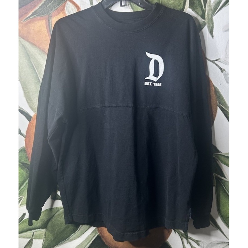 Disneyland Resorts Disney Parks Spirit Jersey Black Long Sleeve Adult Small